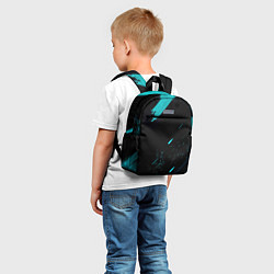 Детский рюкзак Abstraction Line blue, цвет: 3D-принт — фото 2