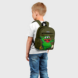 Детский рюкзак Лягушонок Пепе начал бегать, цвет: 3D-принт — фото 2