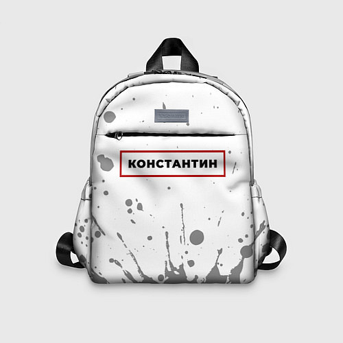 Детский рюкзак Константин - в красной рамке на светлом / 3D-принт – фото 1