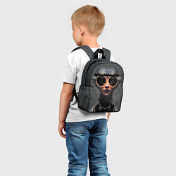 Детский рюкзак Девушка в очках в стиле киберпанк, цвет: 3D-принт — фото 2
