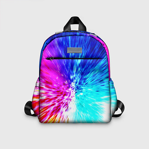 Детский рюкзак Всплеск ярких красок / 3D-принт – фото 1
