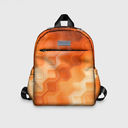 Детский рюкзак Золотисто-оранжевый туманный паттерн, цвет: 3D-принт
