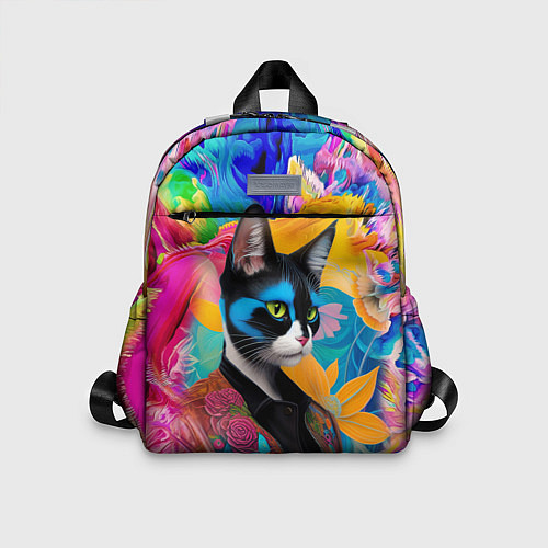 Детский рюкзак Кот модник - нейросеть / 3D-принт – фото 1