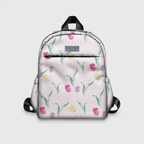 Детский рюкзак Цветут тюльпаны / 3D-принт – фото 1