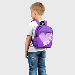 Детский рюкзак Ветка сакуры и сердце, цвет: 3D-принт — фото 2