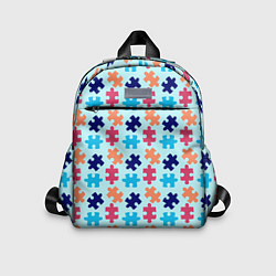 Детский рюкзак Разноцветный пазл, цвет: 3D-принт