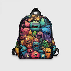 Детский рюкзак Карнавал веселых монстриков, цвет: 3D-принт