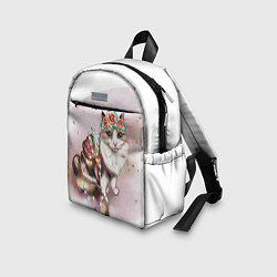 Детский рюкзак Милая кошечка с цветами, цвет: 3D-принт — фото 2