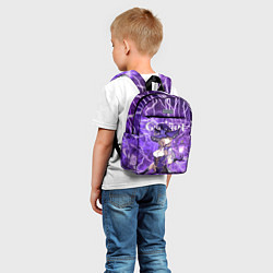 Детский рюкзак Лиза на фоне молний, цвет: 3D-принт — фото 2