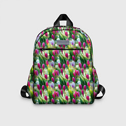 Детский рюкзак Весенние тюльпаны и подснежники, цвет: 3D-принт