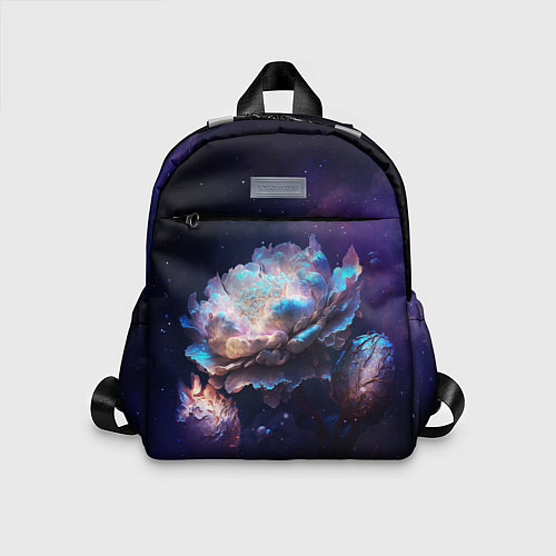 Детский рюкзак Космические звёздные цветы / 3D-принт – фото 1