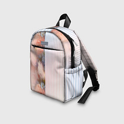 Детский рюкзак Цветы за стеклом - полосы с градиентом, цвет: 3D-принт — фото 2