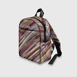 Детский рюкзак Полосы цвета с текстурой планеты, цвет: 3D-принт — фото 2