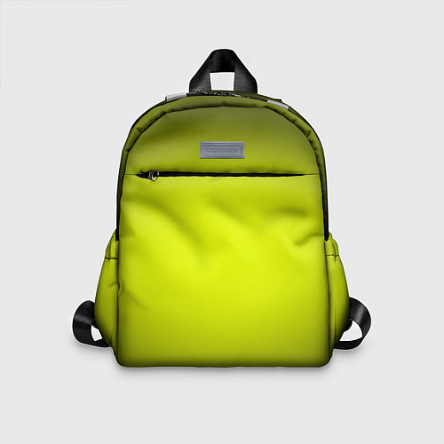 Детский рюкзак Кислотный желтый с градиентом / 3D-принт – фото 1