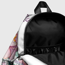 Детский рюкзак Пастельные цветы - посередине, цвет: 3D-принт — фото 2