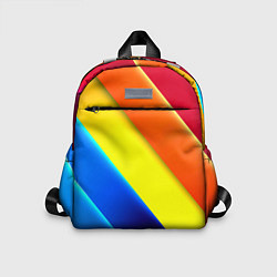 Детский рюкзак Радужные полосы текстура, цвет: 3D-принт