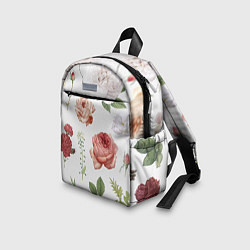 Детский рюкзак Гербарий цветов на белом фоне, цвет: 3D-принт — фото 2