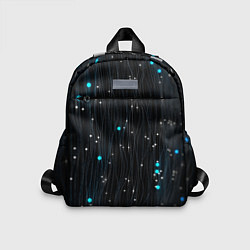 Детский рюкзак Волнистые космические блики, цвет: 3D-принт