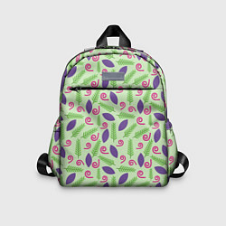 Детский рюкзак Спиралька веточка и листок, цвет: 3D-принт