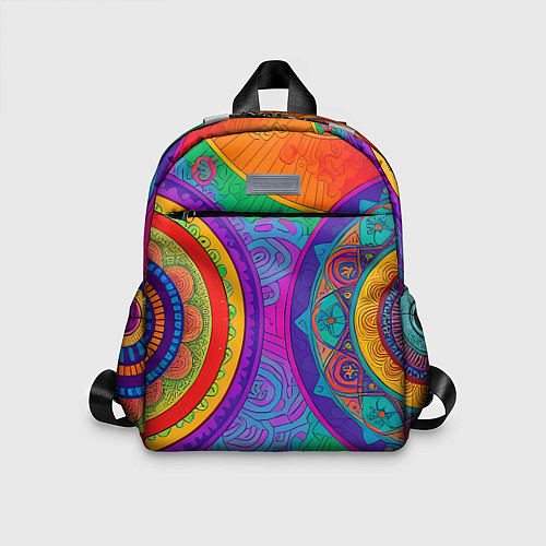 Детский рюкзак Красочные этнические орнаменты / 3D-принт – фото 1