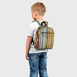 Детский рюкзак Абстрактное множество разноцветных листов, цвет: 3D-принт — фото 2