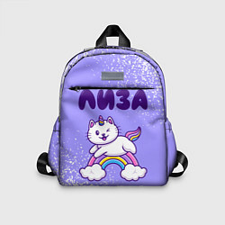 Детский рюкзак Лиза кошка единорожка, цвет: 3D-принт