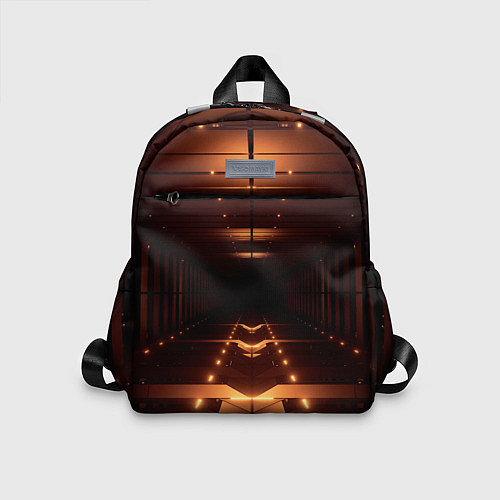 Детский рюкзак Оранжевые фонари в полной темноте / 3D-принт – фото 1