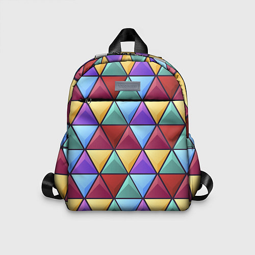 Детский рюкзак Геометрический красочный паттерн / 3D-принт – фото 1