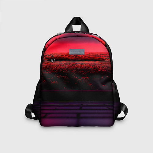 Детский рюкзак Пурпурный закат-арт / 3D-принт – фото 1