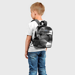 Детский рюкзак Geometry grey ship, цвет: 3D-принт — фото 2
