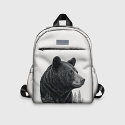 Детский рюкзак Нарисованный медведь