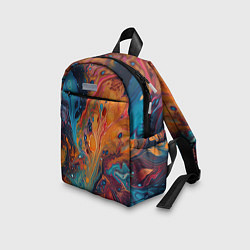 Детский рюкзак Яркие абстрактные разводы краски, цвет: 3D-принт — фото 2
