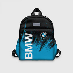 Детский рюкзак Bmw голубые брызги, цвет: 3D-принт