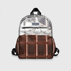 Детский рюкзак Темная плитка шоколада в обертке, цвет: 3D-принт