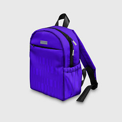 Детский рюкзак Паттерн в стиле модерн синий тусклый, цвет: 3D-принт — фото 2