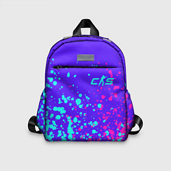 Детский рюкзак Counter Strike 2 - Неоновые Брызги, цвет: 3D-принт