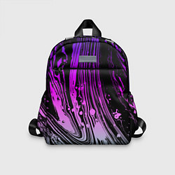 Детский рюкзак Неоновые цвета брызги краски гранжевая текстура, цвет: 3D-принт