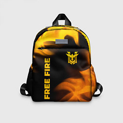 Детский рюкзак Free Fire - gold gradient: надпись, символ