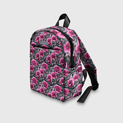 Детский рюкзак Розовые розы с цифровым камуфляжем, цвет: 3D-принт — фото 2