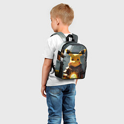 Детский рюкзак Пикачу в стиле постапакалипсис, цвет: 3D-принт — фото 2