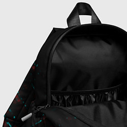 Детский рюкзак Destiny в стиле glitch и баги графики на темном фо, цвет: 3D-принт — фото 2