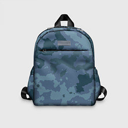 Детский рюкзак Камуфляж синий, цвет: 3D-принт