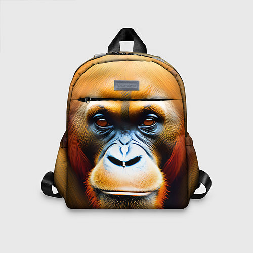 Детский рюкзак Орангутан - Обезьяна, от которой веет добротой / 3D-принт – фото 1