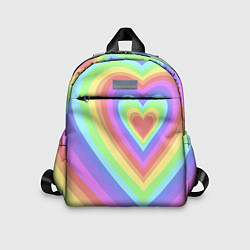 Детский рюкзак Сердце - пастельные цвета