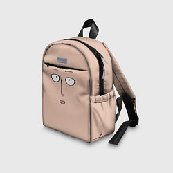 Детский рюкзак Лицо Сайтамы - Ванпанчмен, цвет: 3D-принт — фото 2