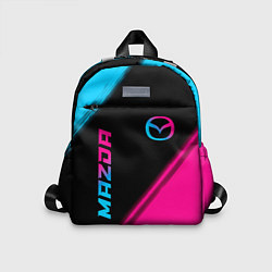 Детский рюкзак Mazda - neon gradient: надпись, символ, цвет: 3D-принт