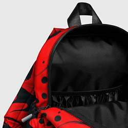 Детский рюкзак Красно-черный узор, цвет: 3D-принт — фото 2