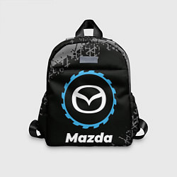 Детский рюкзак Mazda в стиле Top Gear со следами шин на фоне, цвет: 3D-принт