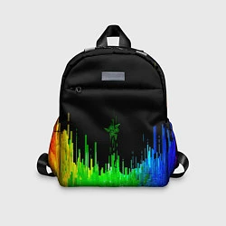 Детский рюкзак Геометрическая музыкальная волна, цвет: 3D-принт