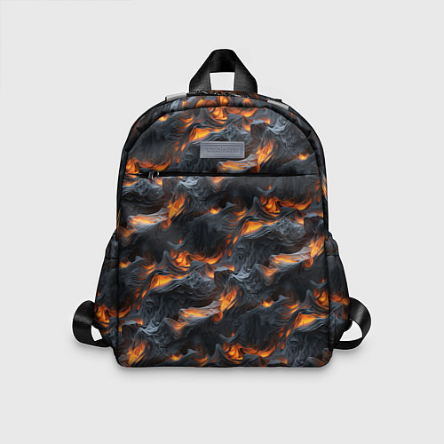 Детский рюкзак Огненные волны - pattern / 3D-принт – фото 1